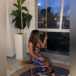 Vibrant Abstract Maxi Dress